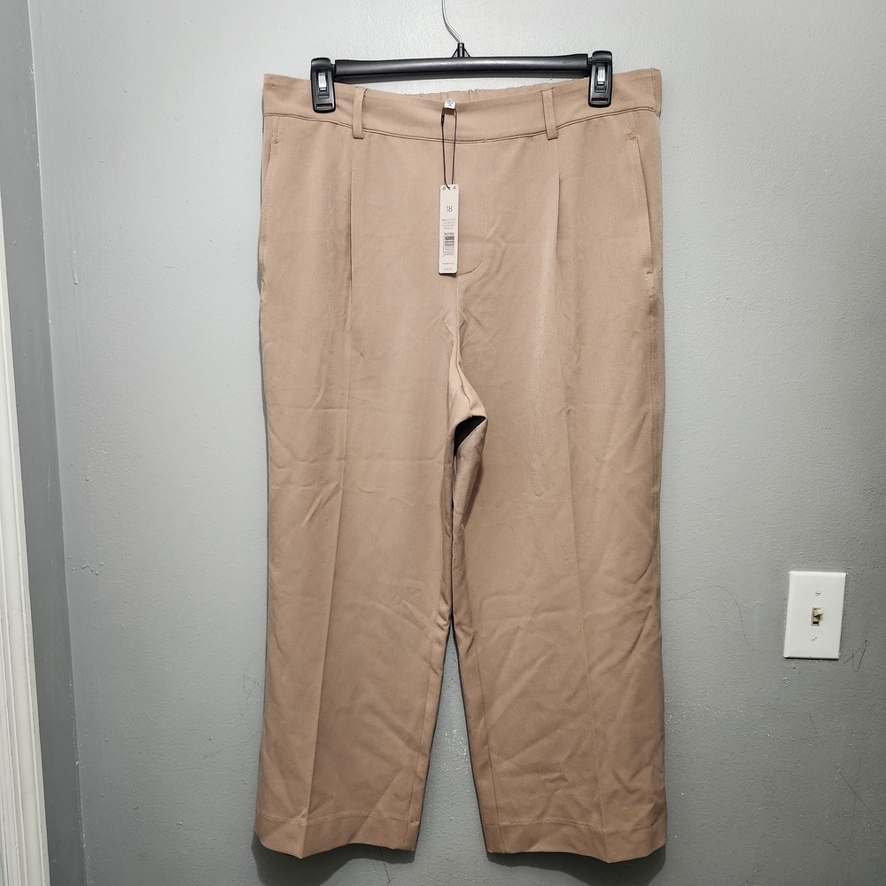 NIC+ZOE Women's Tan Wide Leg Pants